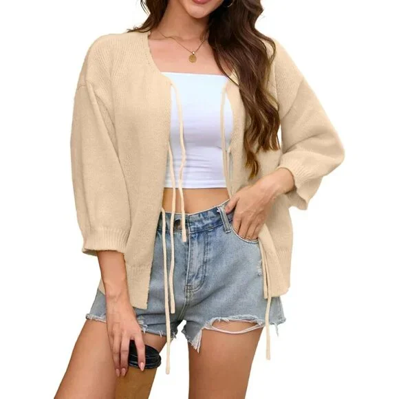 Women's Orange Lightweight Casual Fashion Fabric Long Sleeve Sweatshirts Jacket - Picture 1 of 5